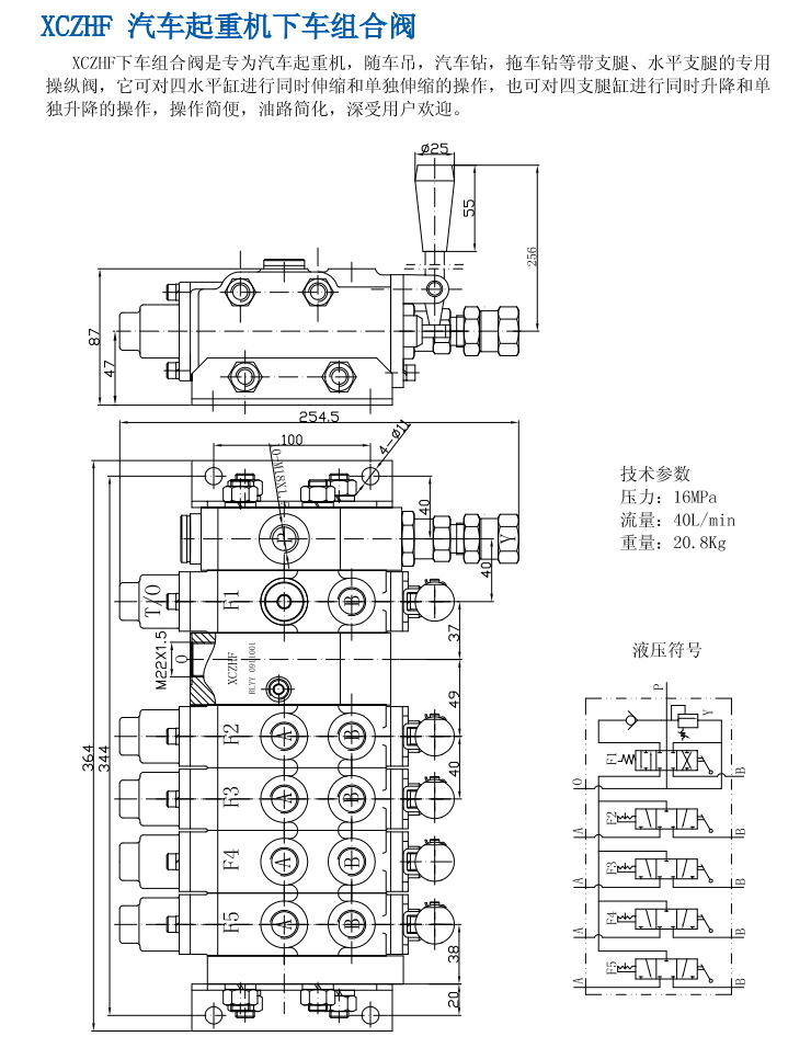 XCZHF汽車起重機下車組合閥